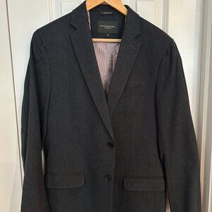 Banana Republic Tailored Slim Fit Charcoal Blazer